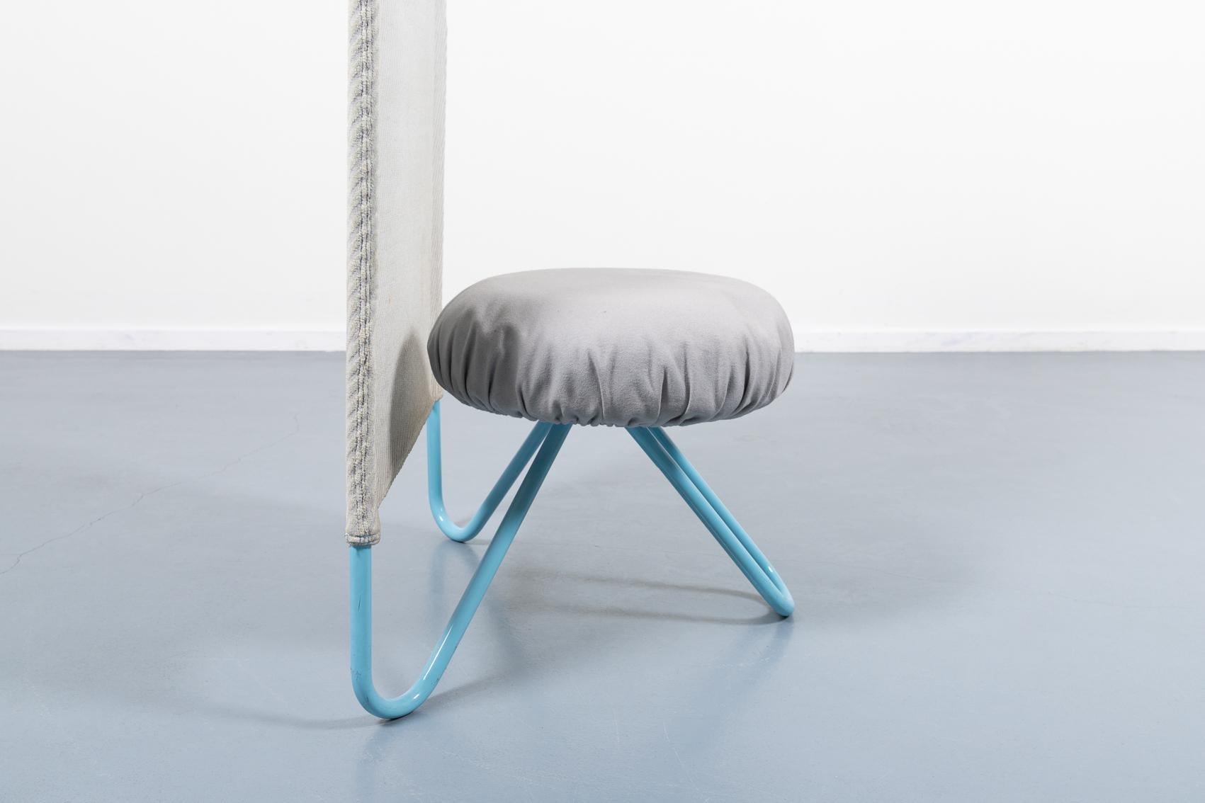 1980’s Rare Italian design high back chair from Bonaldo For Sale 1