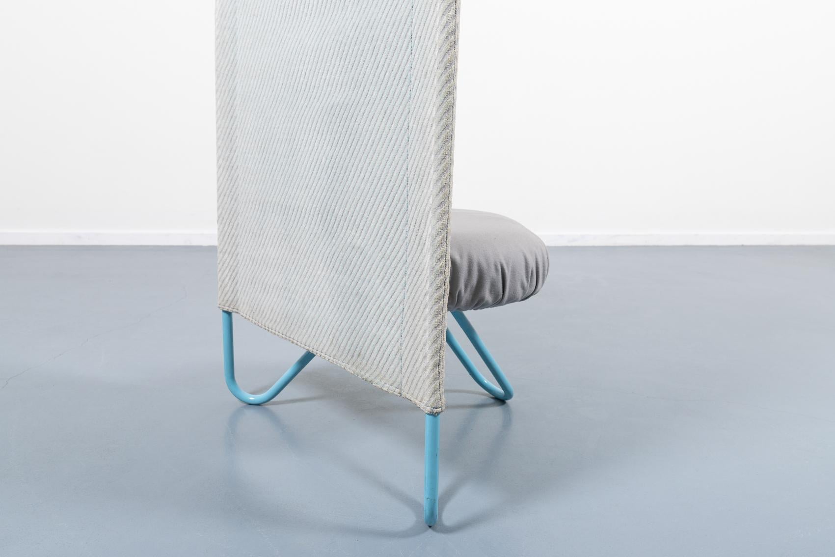 1980’s Rare Italian design high back chair from Bonaldo For Sale 2