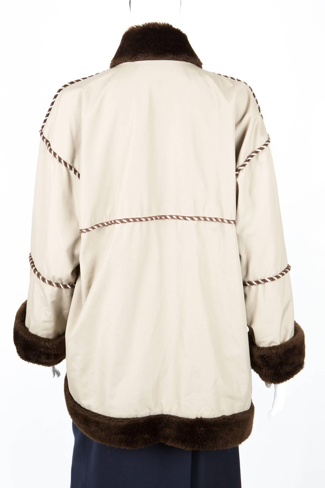 Women's 1980s Rare YSL Yves Saint Laurent Camel Pelisse Coat For Sale