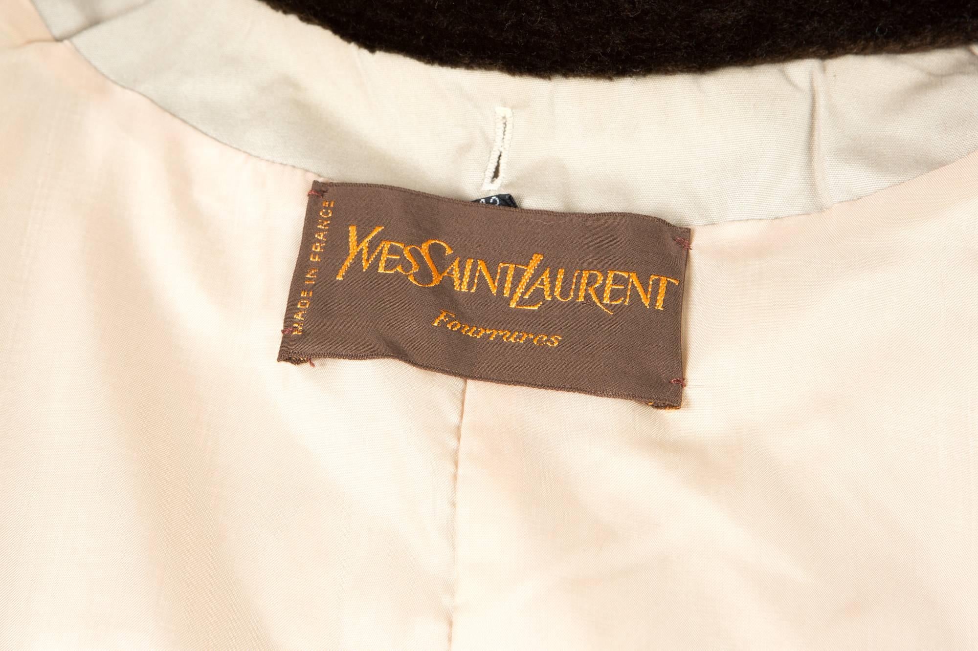 1980s Rare YSL Yves Saint Laurent Camel Pelisse Coat For Sale 1