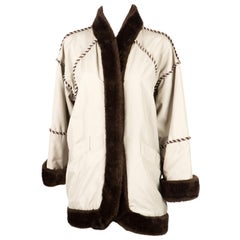 Yves Saint Laurent - Manteau rare en peau de chameau, années 1980