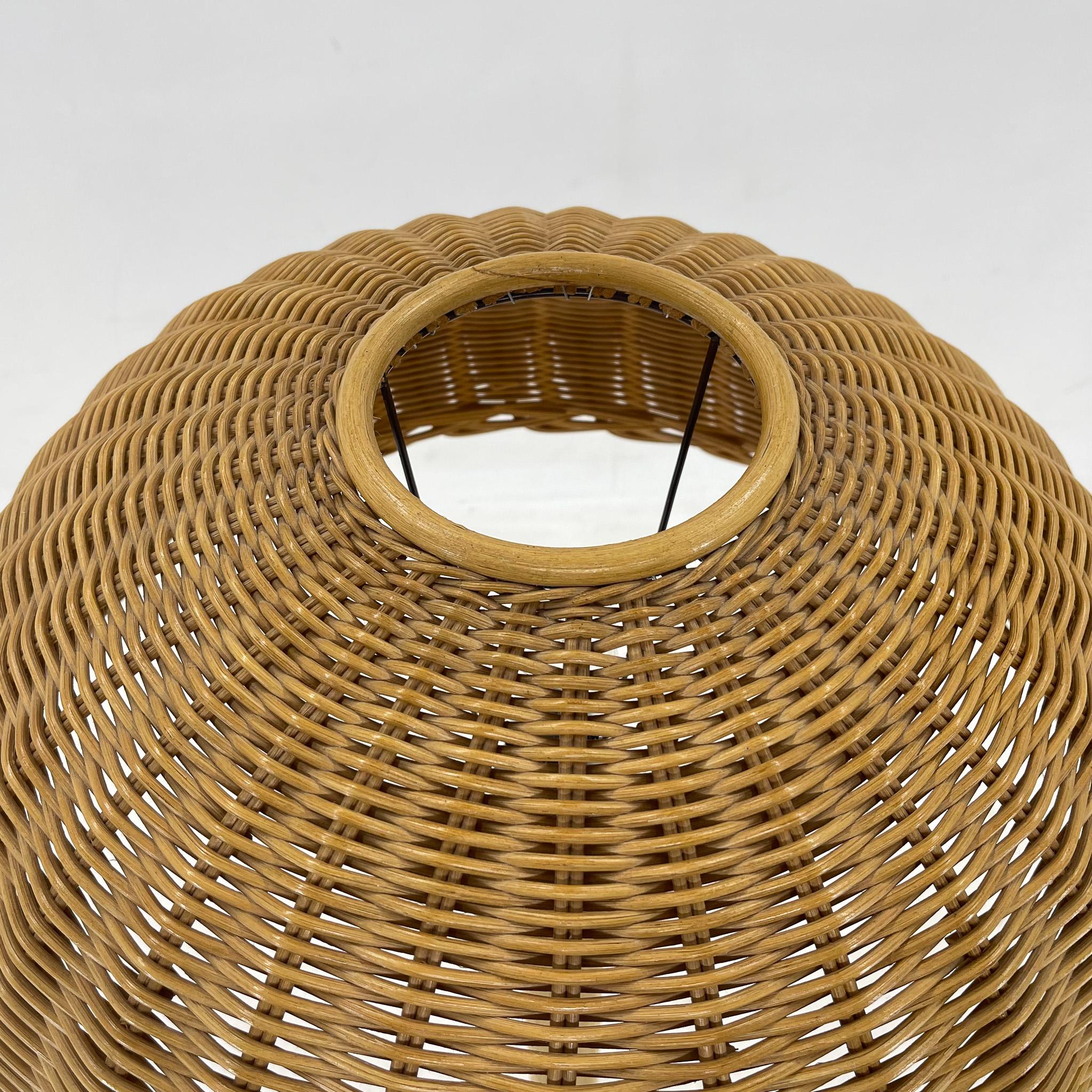 1980's Rattan Floor Lamp, Czechoslovakia For Sale 3