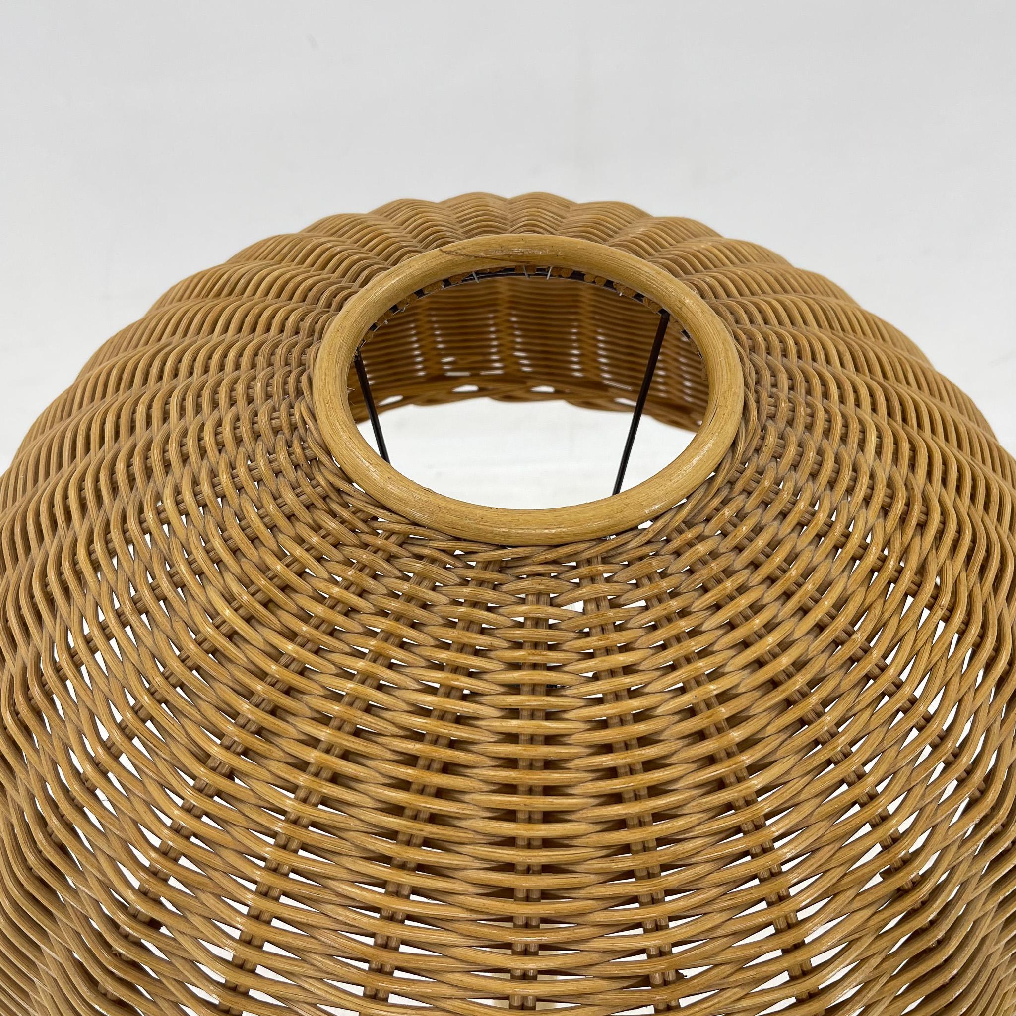 1980's Rattan Floor Lamp, Czechoslovakia For Sale 4