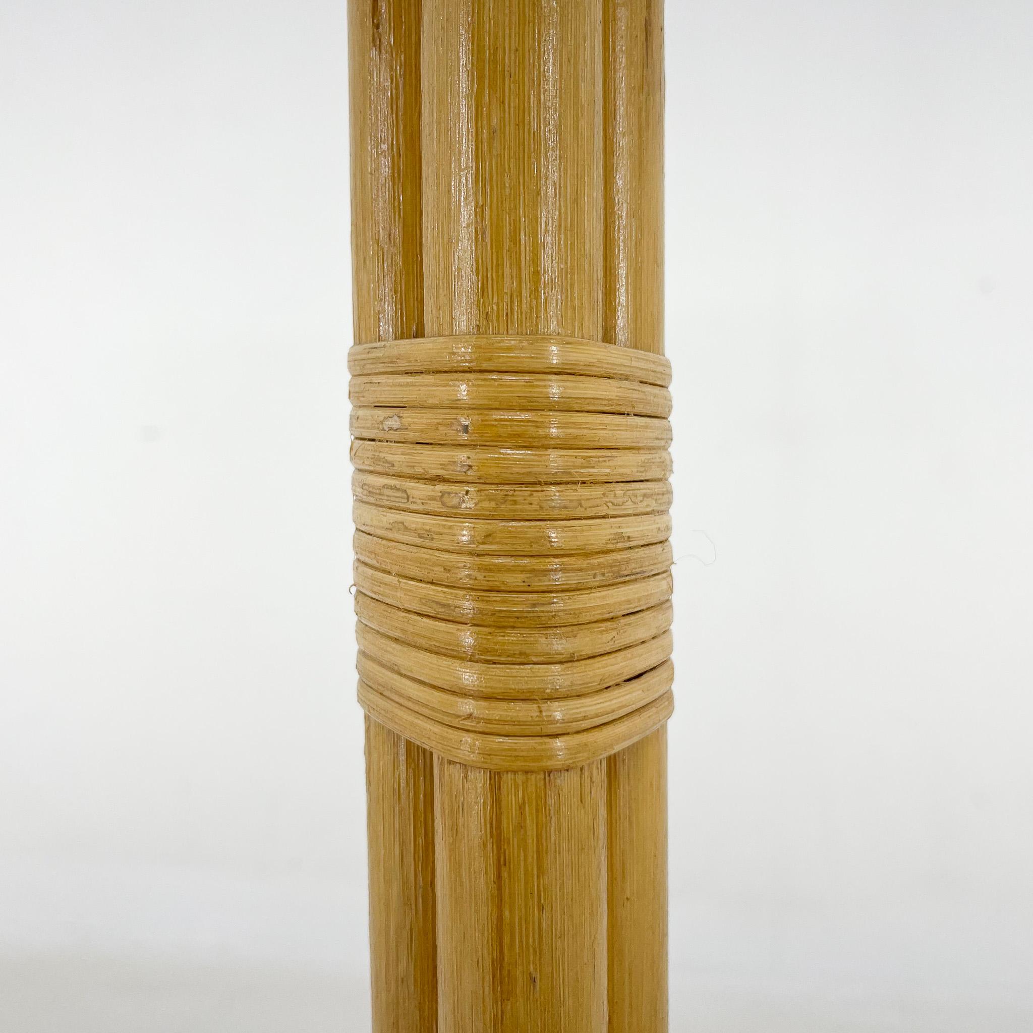 1980's Rattan Floor Lamp, Czechoslovakia For Sale 4