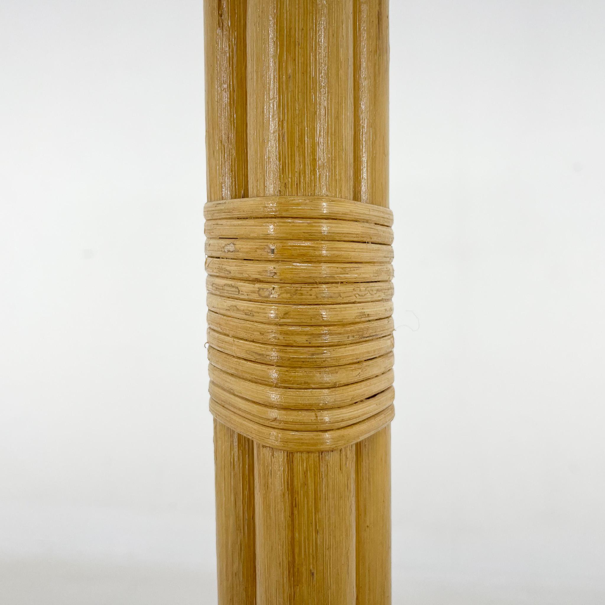 1980's Rattan Floor Lamp, Czechoslovakia For Sale 5