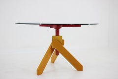 1980s Raul Barbieri Table and Stools for Rexite, Italy