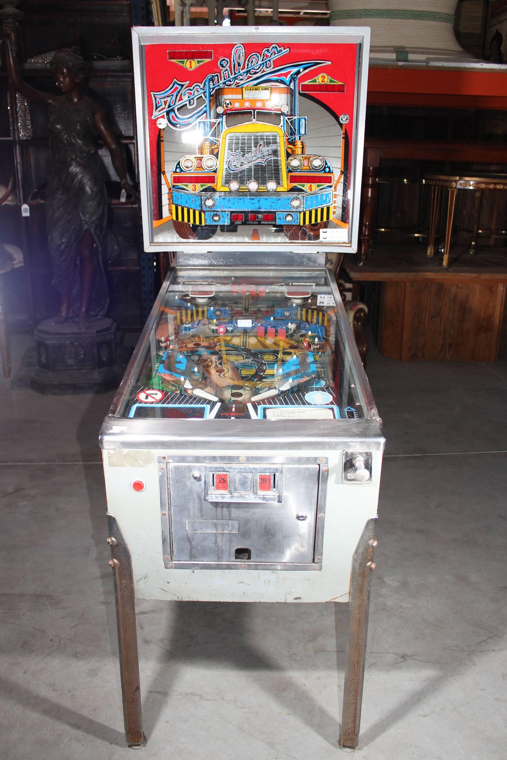 20th Century 1980s, Recreational Machine Model Pinball Trailer Playmatic For Sale