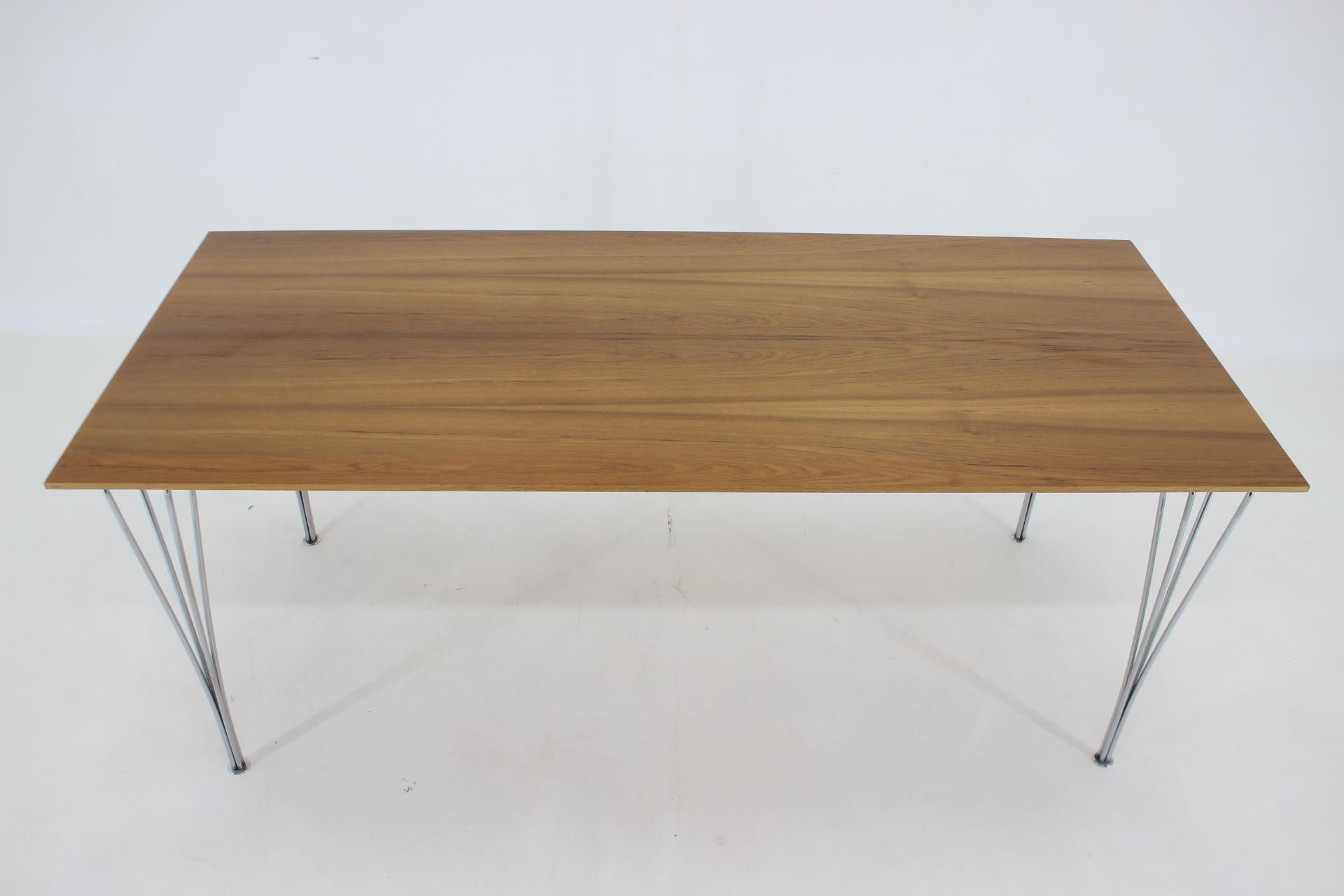 Mid-Century Modern 1980s, Rectangular Dining Table by Piet Hein, Bruno Mathsson and Arne Jacobsen