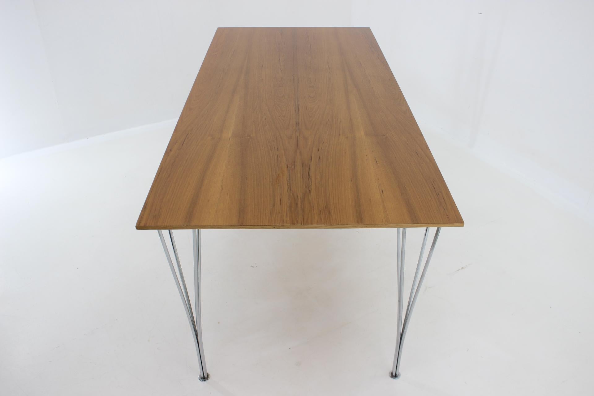 1980s, Rectangular Dining Table by Piet Hein, Bruno Mathsson and Arne Jacobsen In Good Condition In Praha, CZ