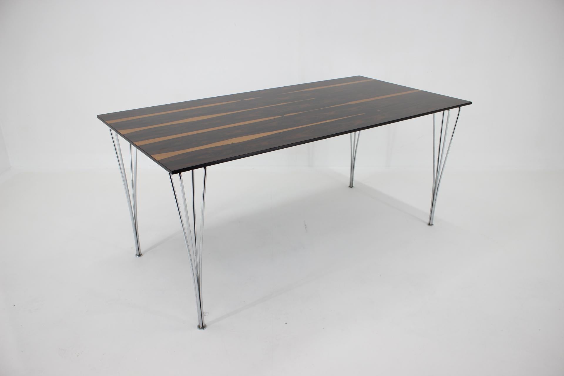 1980s Rectangular Dining Table by Piet Hein, Bruno Mathsson and Arne Jacobsen In Good Condition For Sale In Praha, CZ