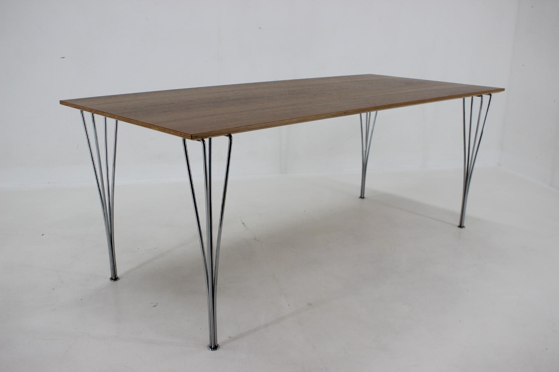 Late 20th Century 1980s, Rectangular Dining Table by Piet Hein, Bruno Mathsson and Arne Jacobsen