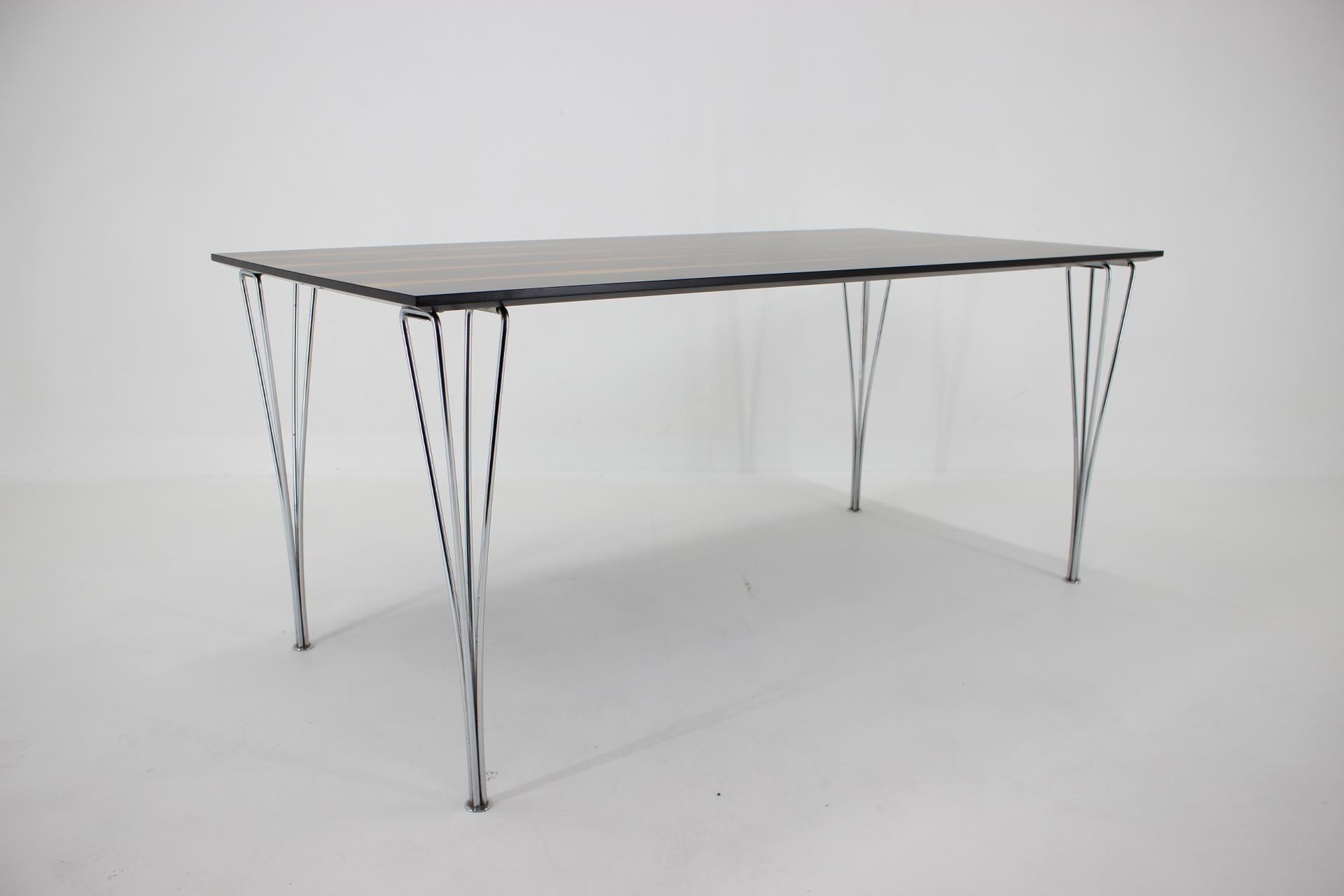 Late 20th Century 1980s Rectangular Dining Table by Piet Hein, Bruno Mathsson and Arne Jacobsen For Sale