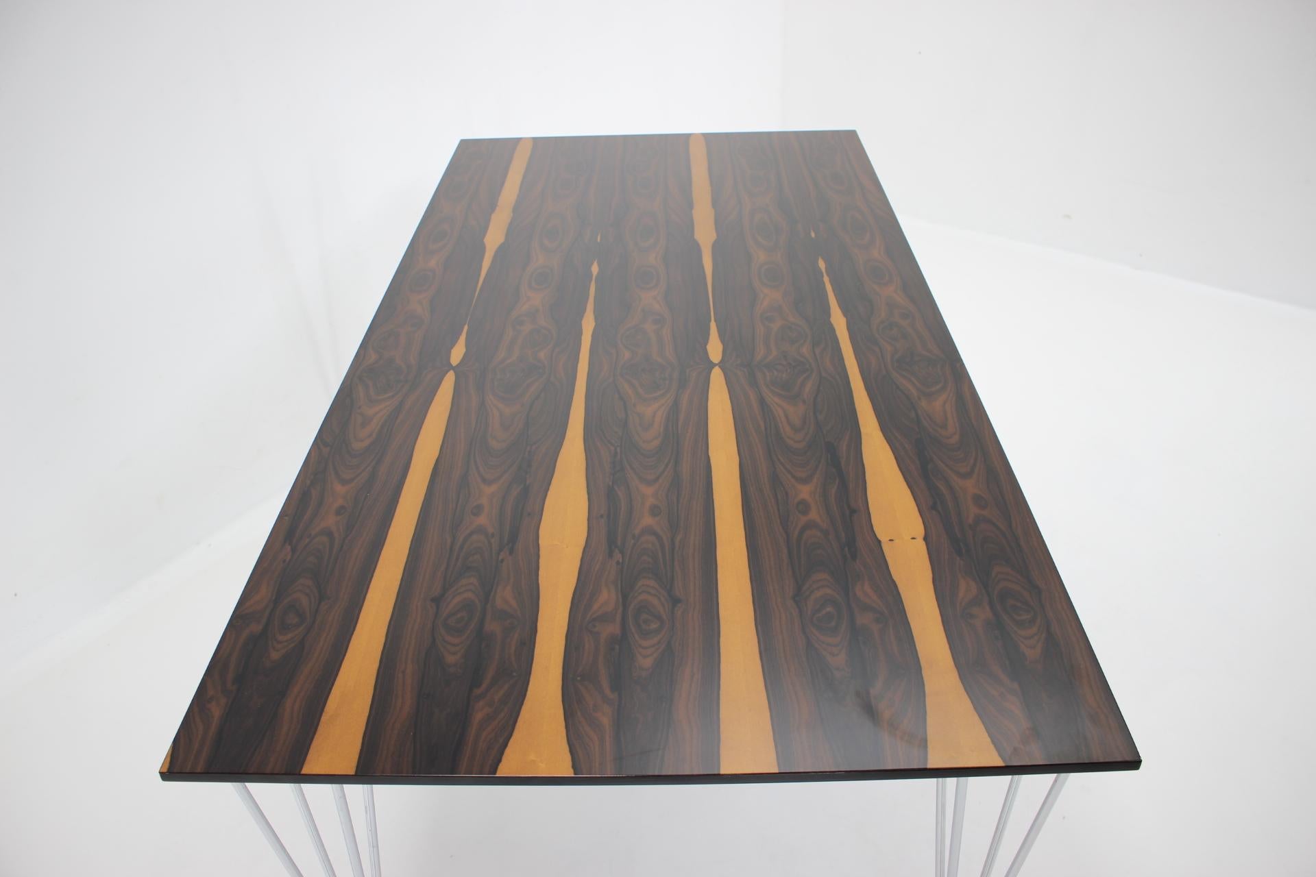 Wood 1980s Rectangular Dining Table by Piet Hein, Bruno Mathsson and Arne Jacobsen For Sale