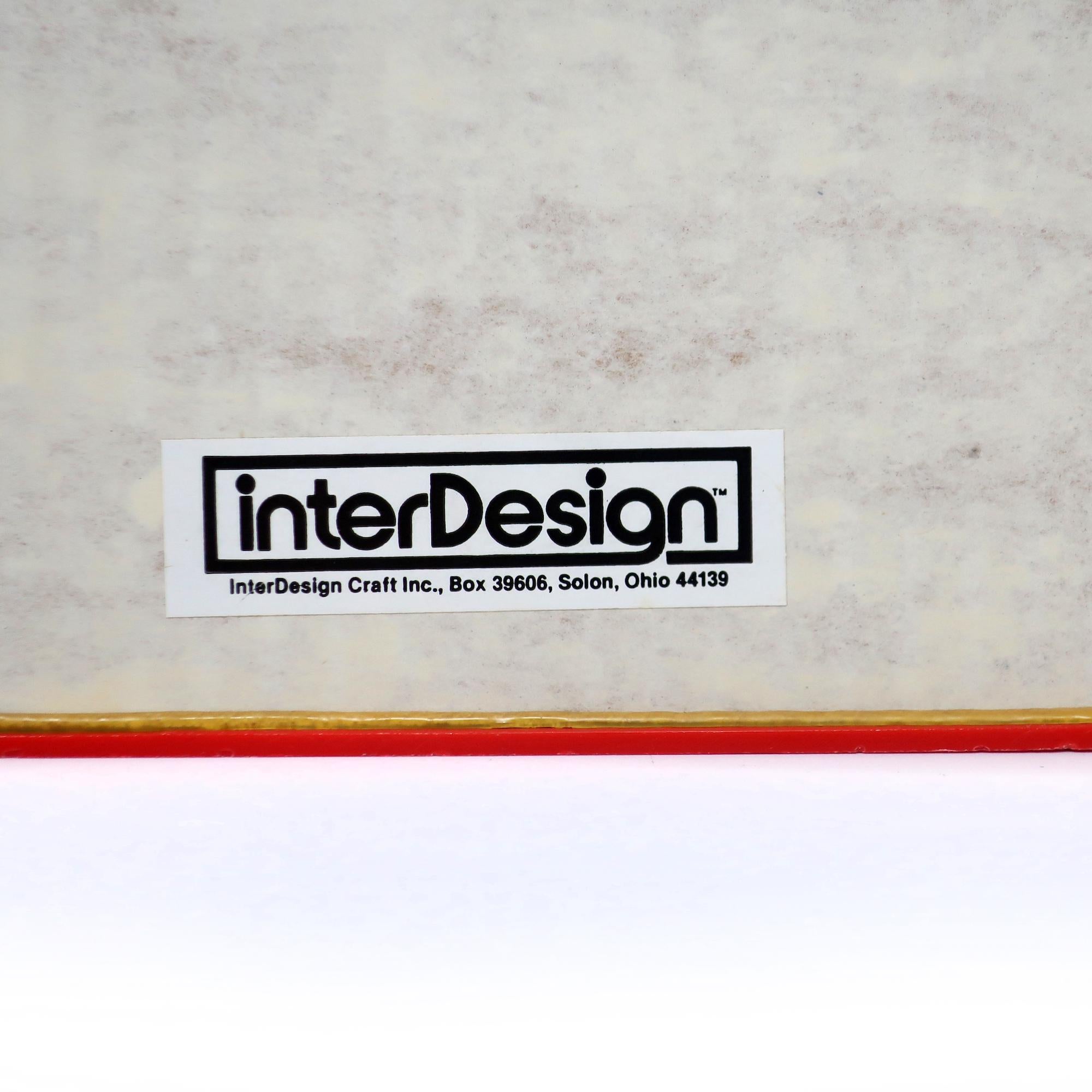 1980s Red Interdesign Rectangular Mirror 1