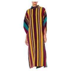 1980S Red, Yellow & Black Kaftan Dress