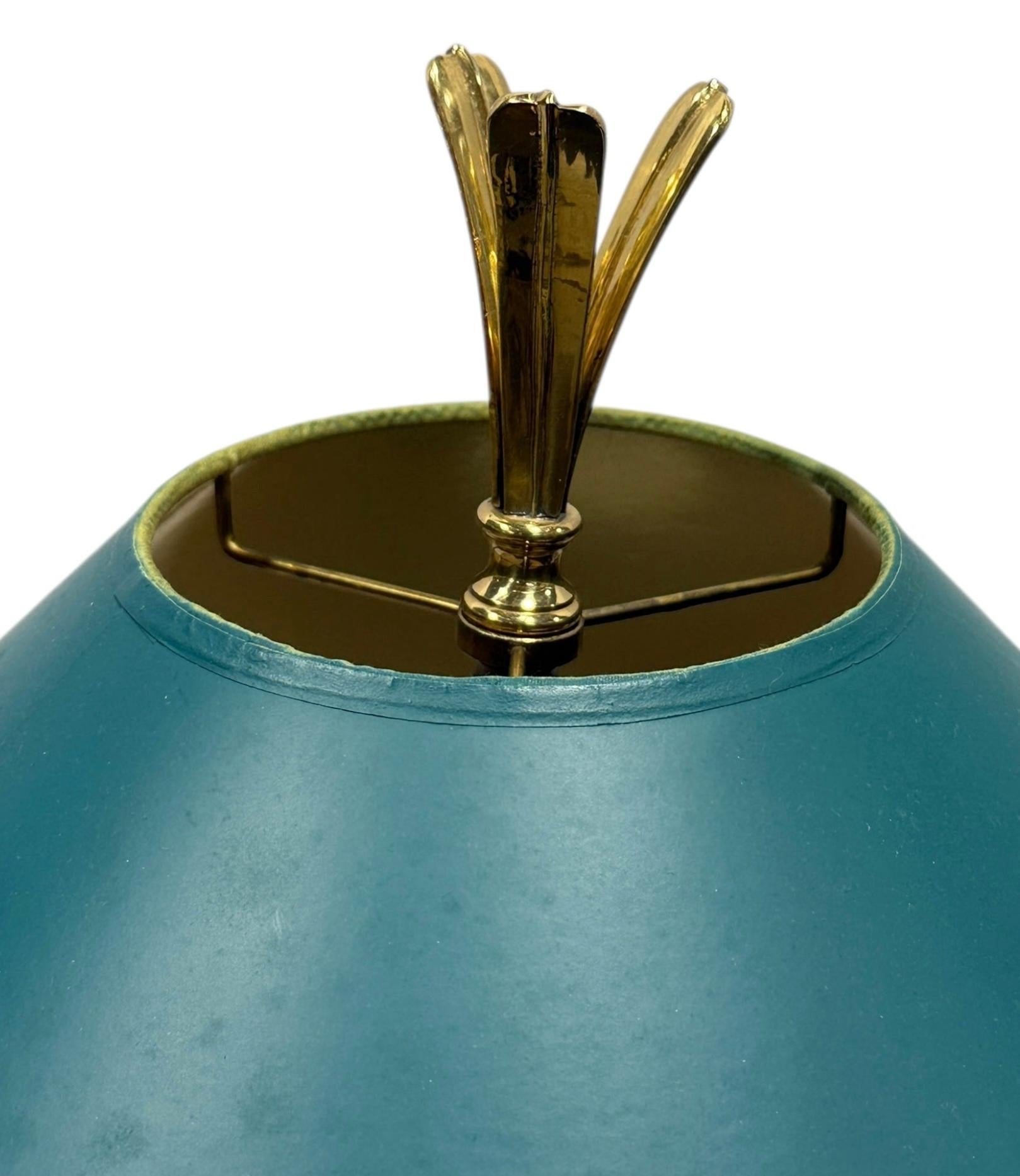 1980s Regency Style Modern Pineapple Form Brass Table Lamps By Chapman -Pair For Sale 1