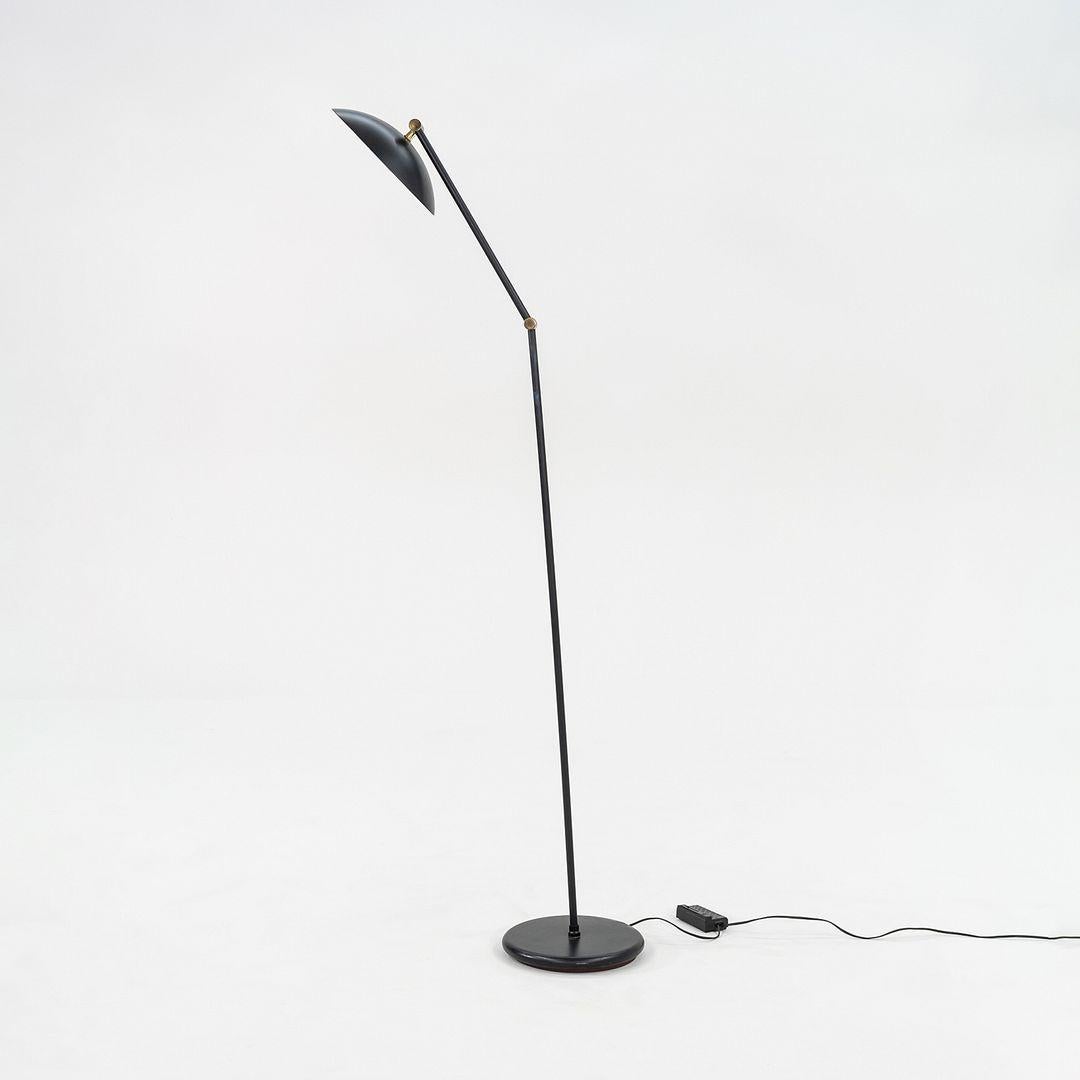 Lámpara de pie de acero Relux Milano de los años 80 en negro Made in Italy Italiano en venta