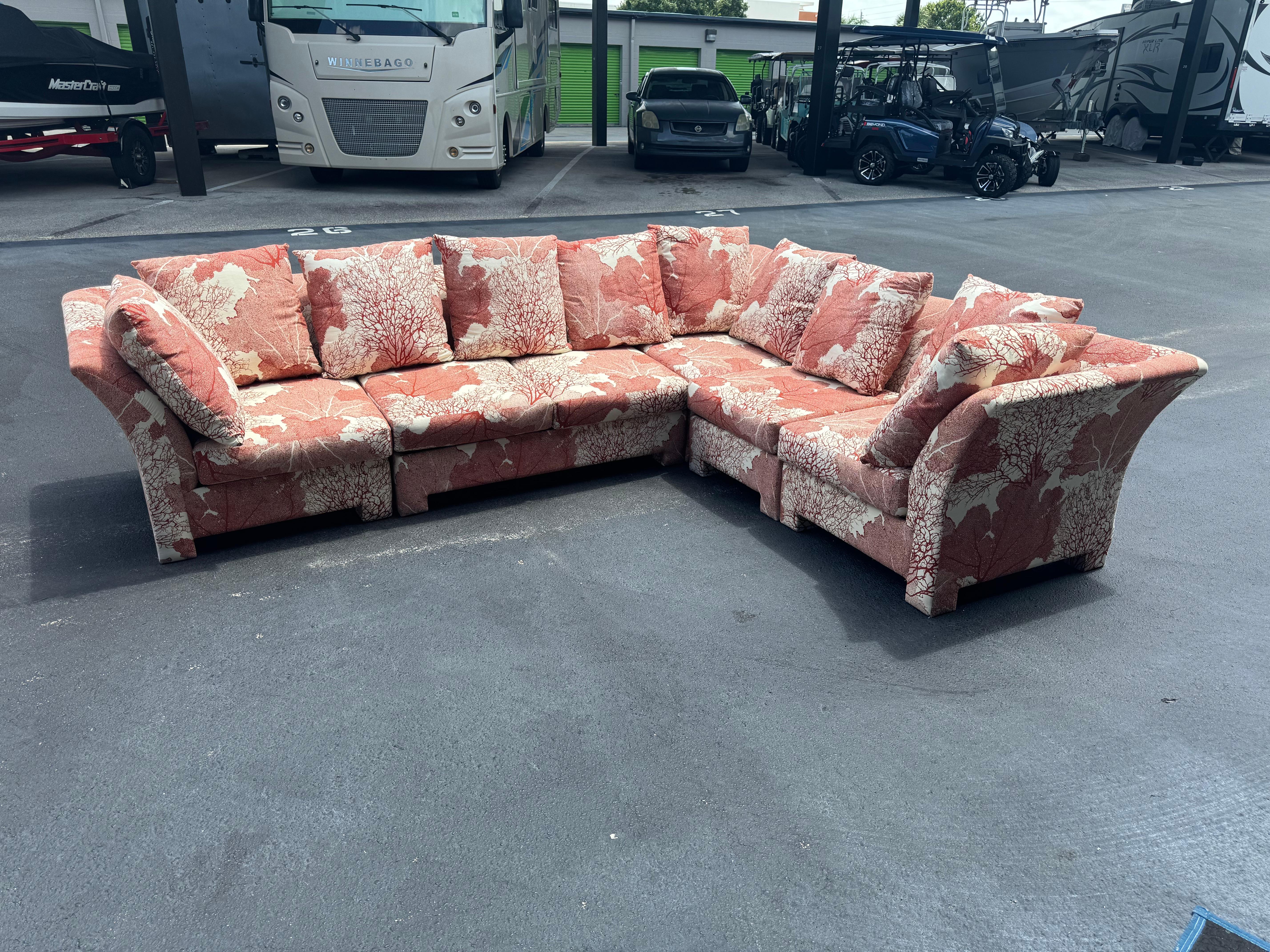 1980s Restored Sofa Hollywood Regency For Sale 11