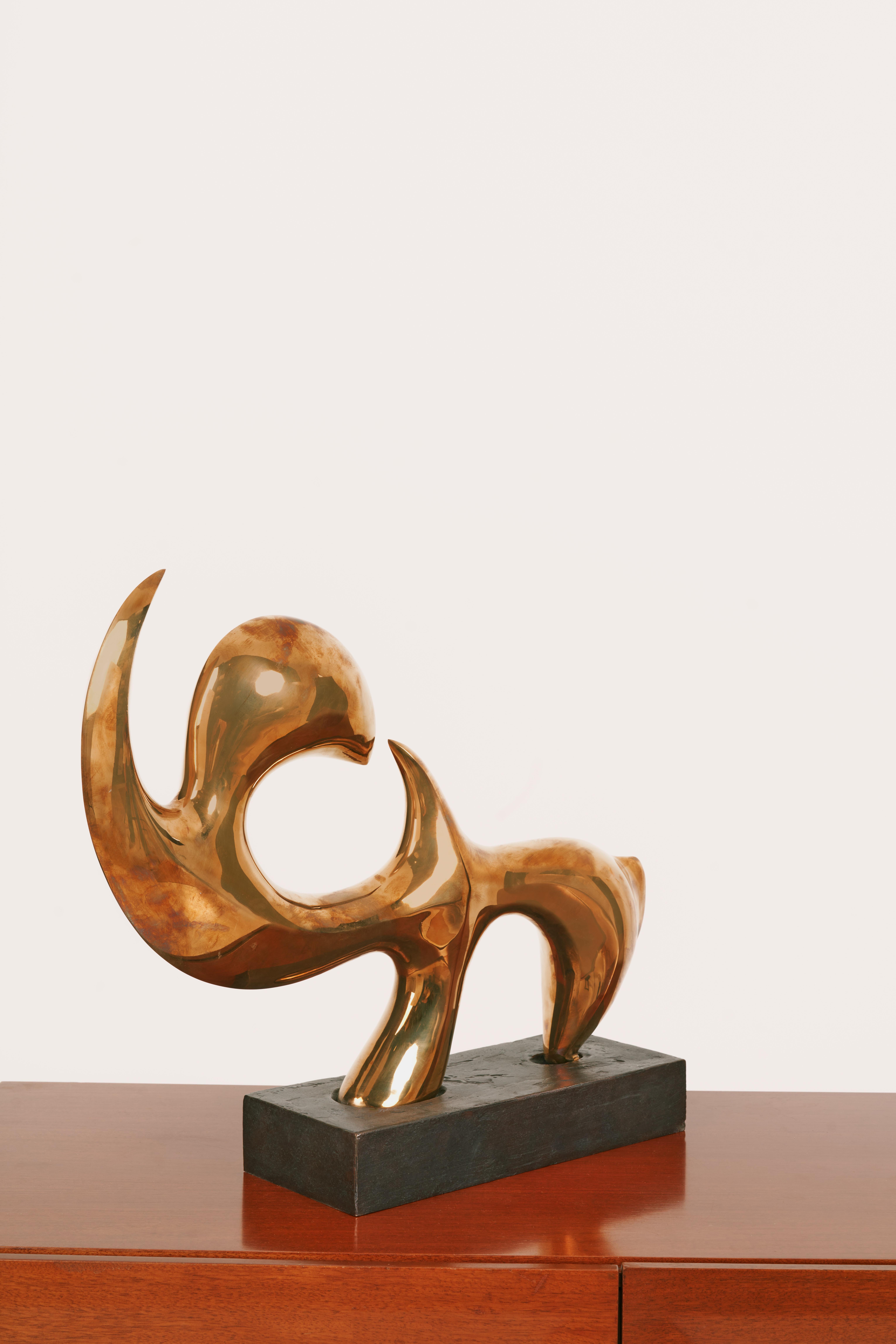 Fin du 20e siècle Sculpture Rhino d'Erwin Miserre aka Horst Meier des années 1980 en vente