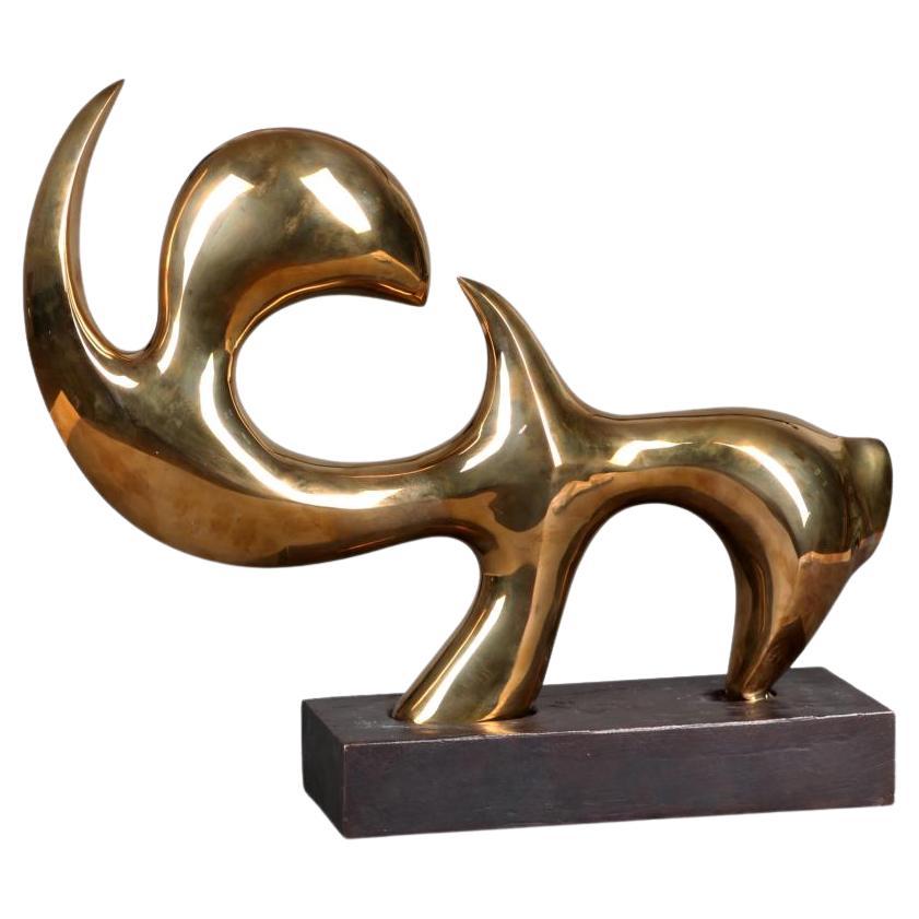 1980s Rhino Sculpture by Erwin Miserre Aka Horst Meier
