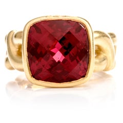 1980s Rhodolite Garnet Cocktail Ring