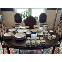 1980s Richard Ginori Bolero Postmodern Dinnerware Service for Eight, Made in Ita
