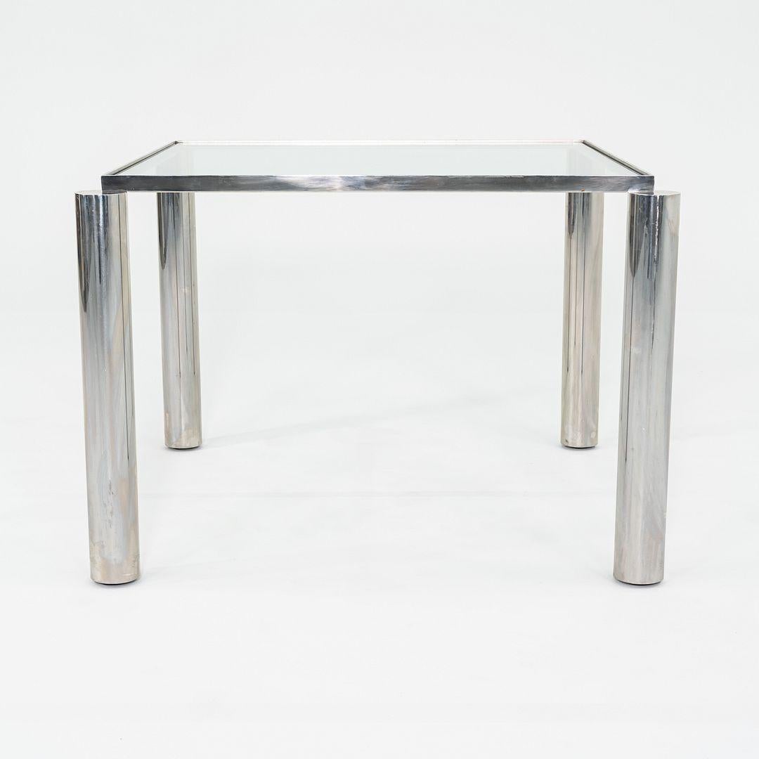 Américain Prototype de table à manger Richard Schultz des années 1980 en acier inoxydable poli en vente