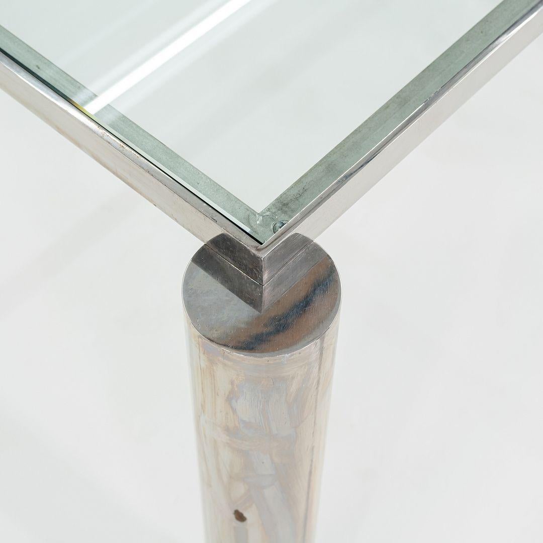 Fin du 20e siècle Prototype de table à manger Richard Schultz des années 1980 en acier inoxydable poli en vente