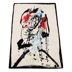1980s Robert Jacobsen Ege Art Line Abstract Art Rug by Axminster