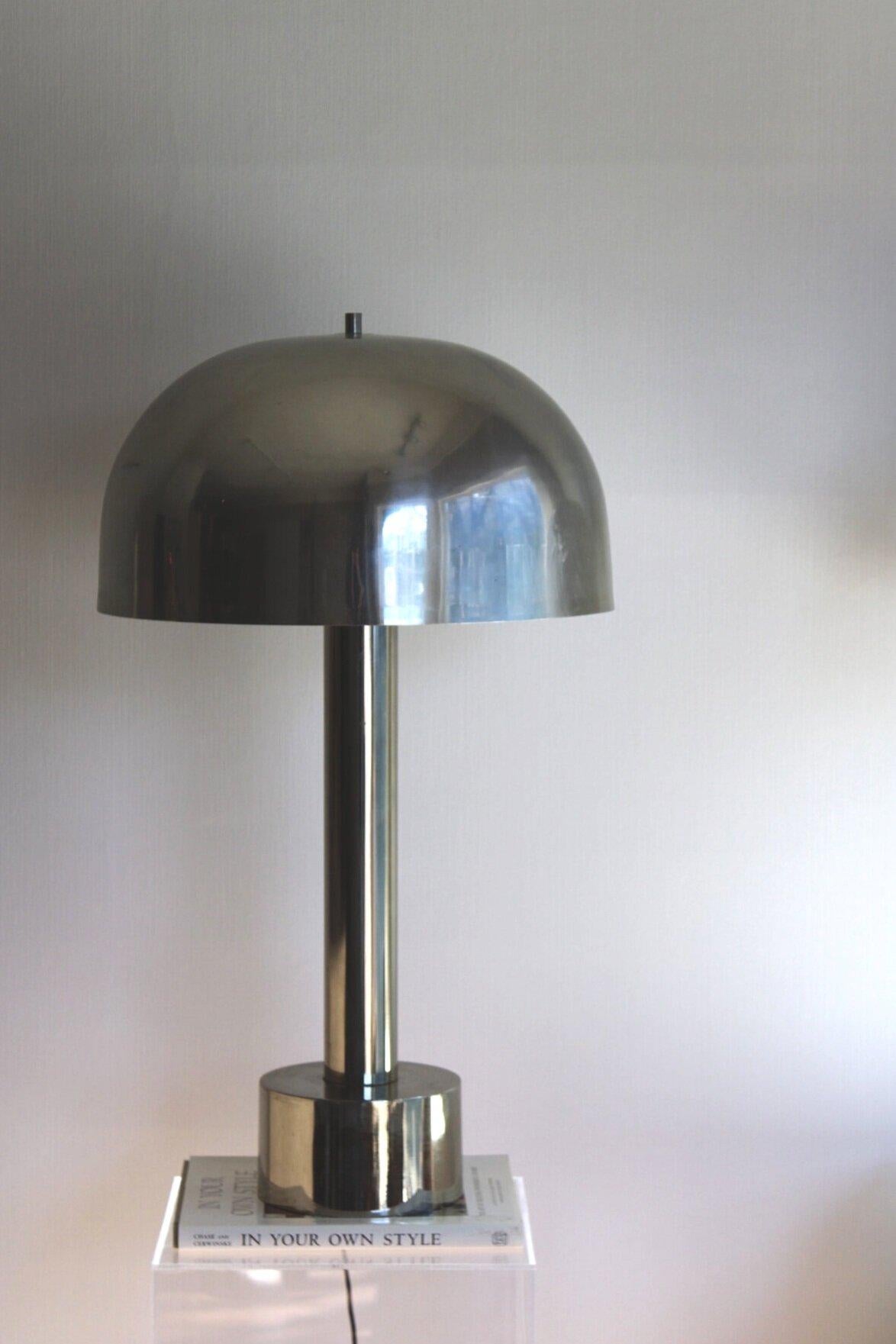 Bauhaus 1980s Robert Sonneman Iconic Table Lamp