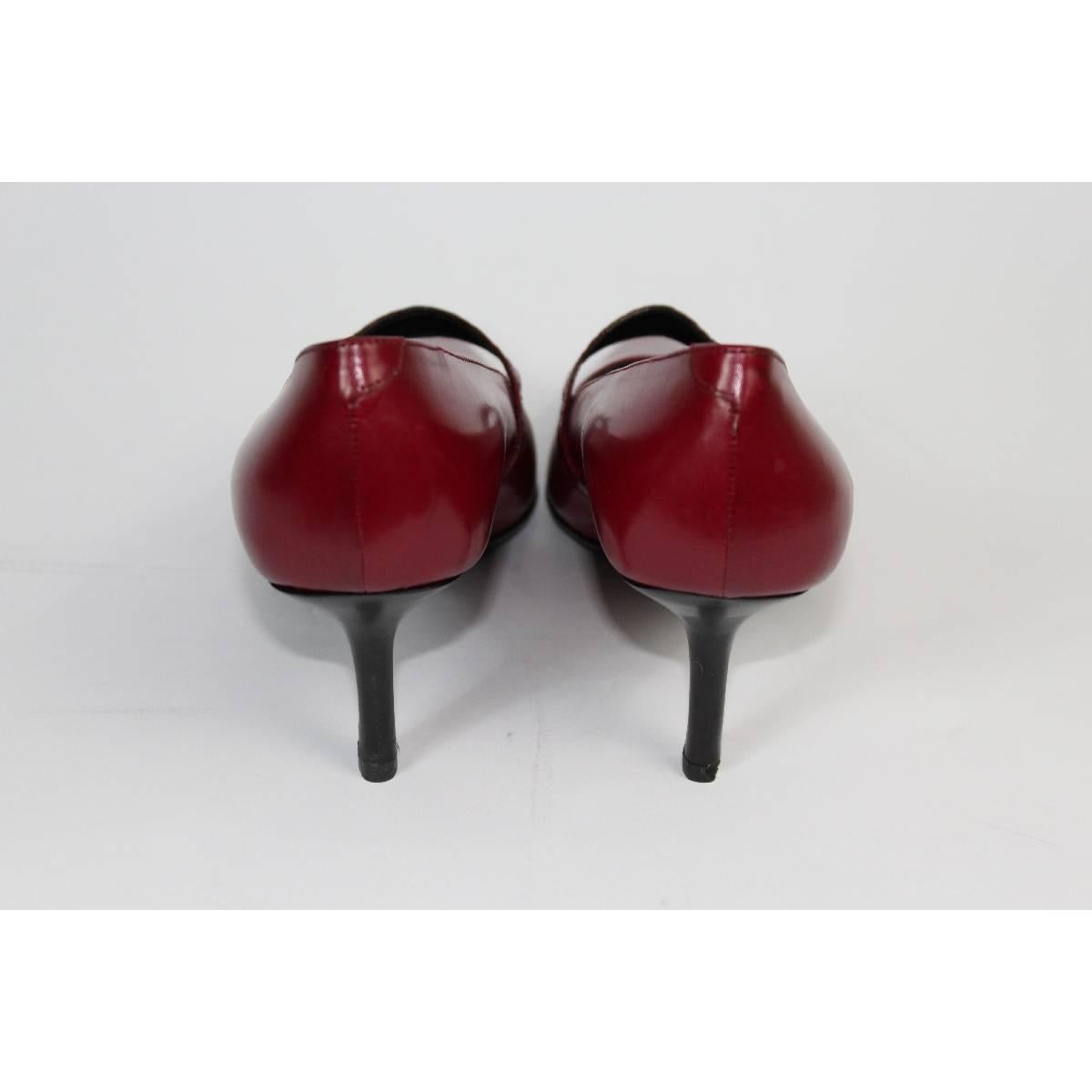 Women's 1980s Roberta Di Camerino Red Leather Hells Pumps Shoes For Sale