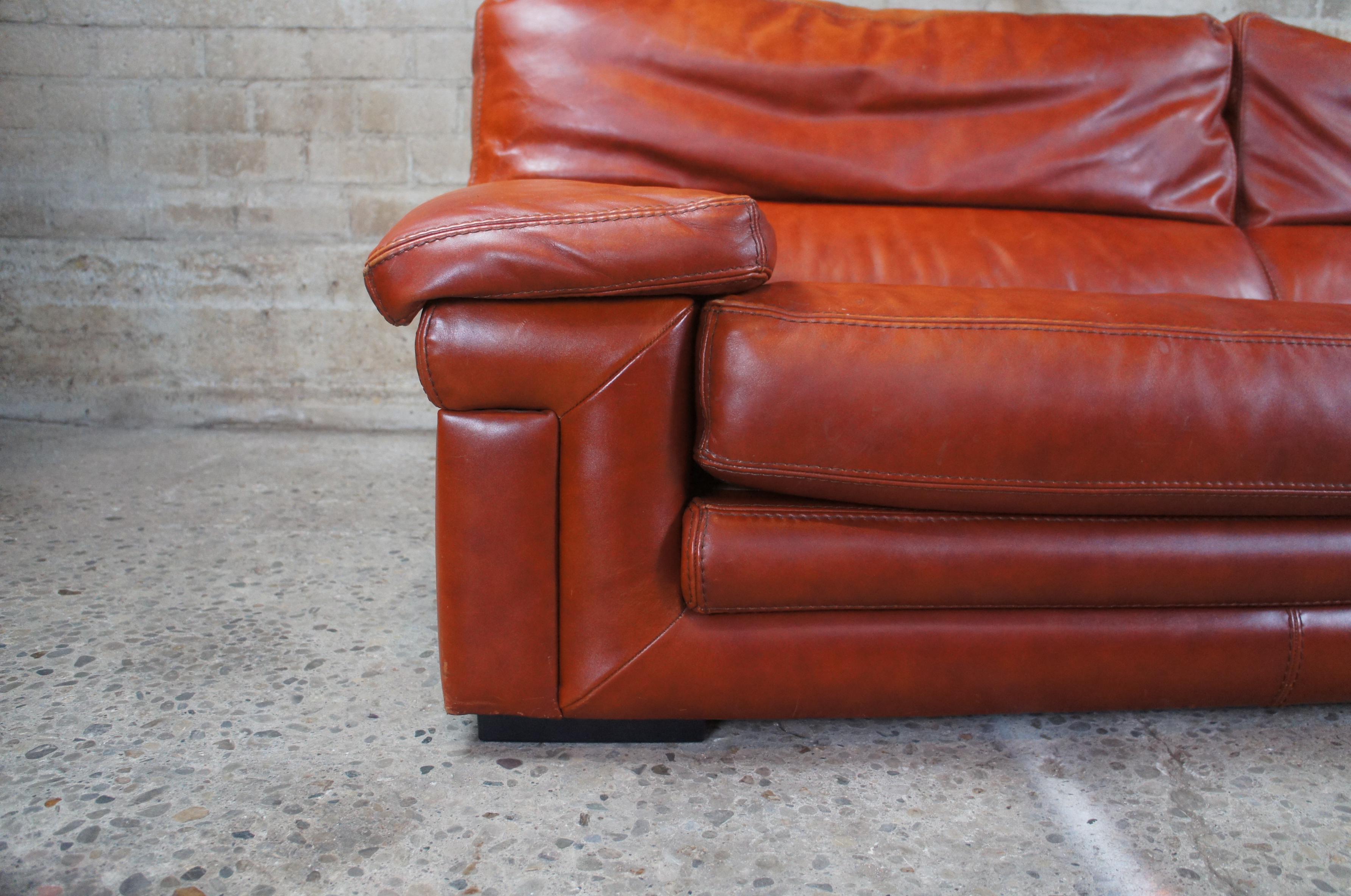 brown 80s couch