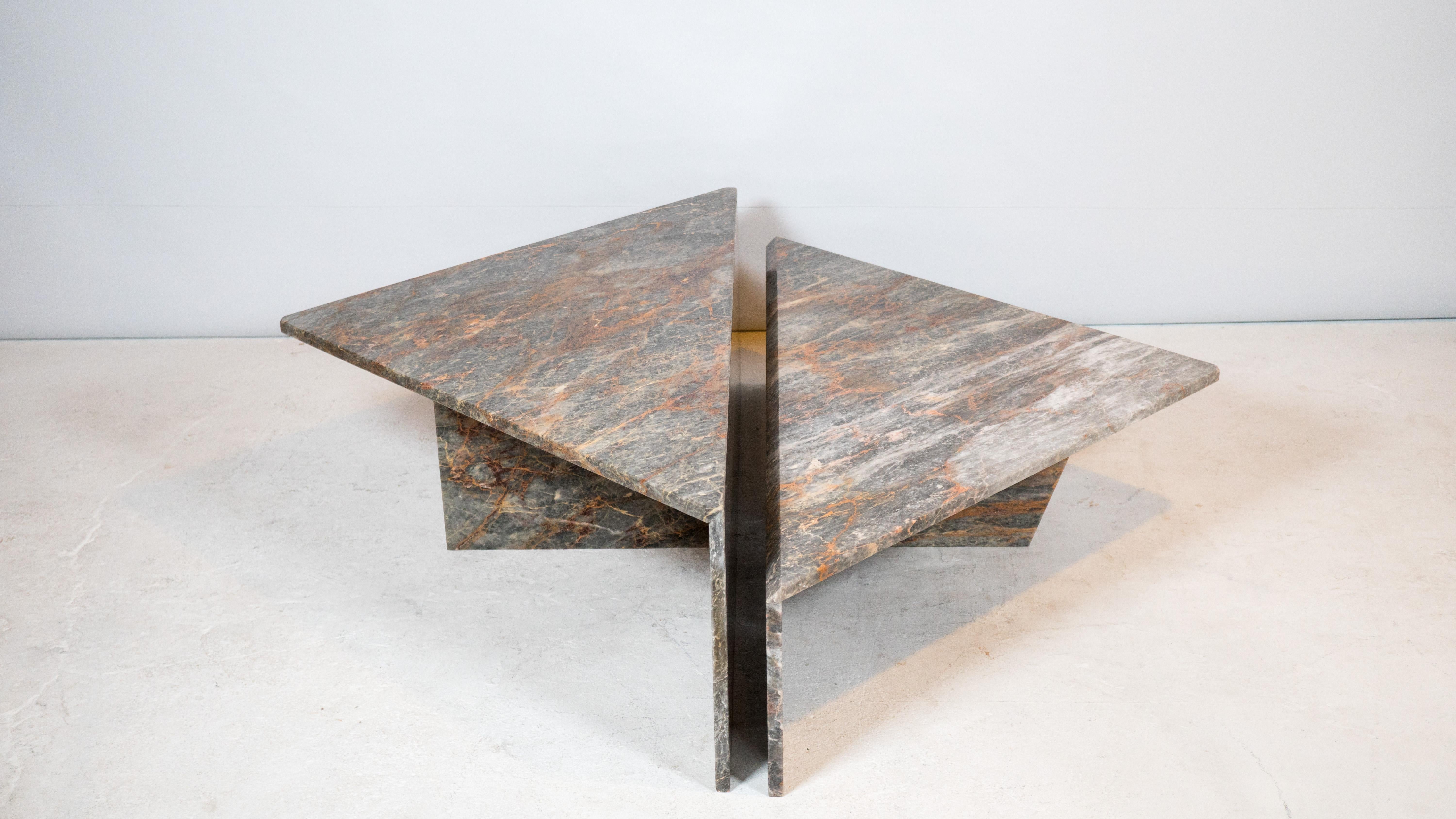 1980s Roche Bobois Sculptural Marble Coffee Table For Sale 5