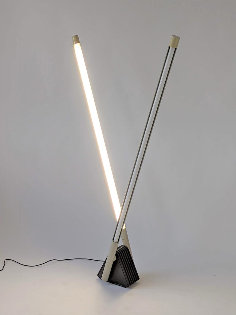 Modern 1980s Rodolfo Bonetto 'Sistema Flu' Kinetic Floor Lamp, Italy For Sale