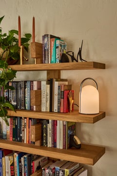 1980s Romolo Lanciani 'Tender' Chrome and Opaline Glass Table Lamp for Tronconi