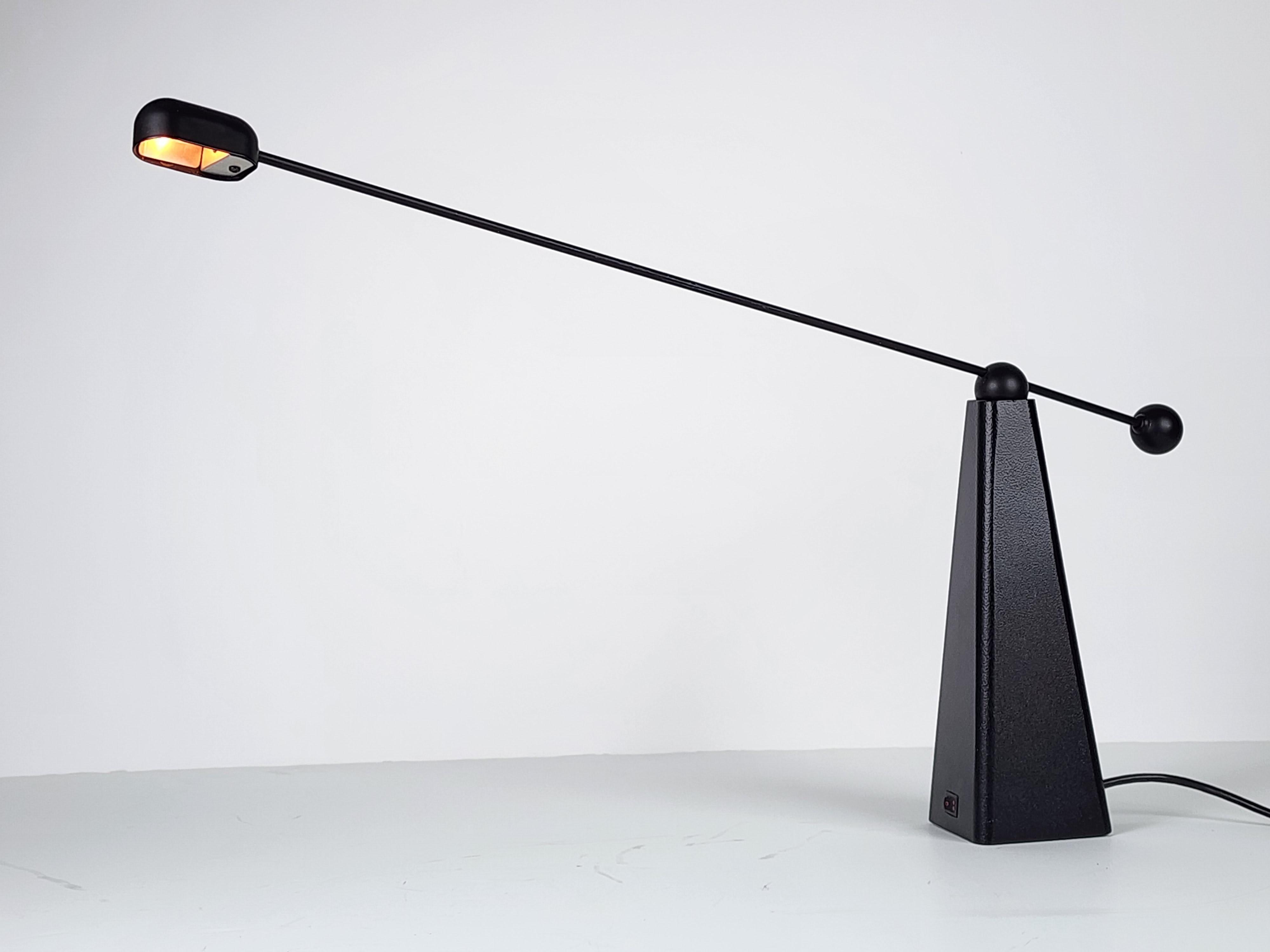Post-Modern 1980s Ron Rezek Halogen Table Lamp , Italy