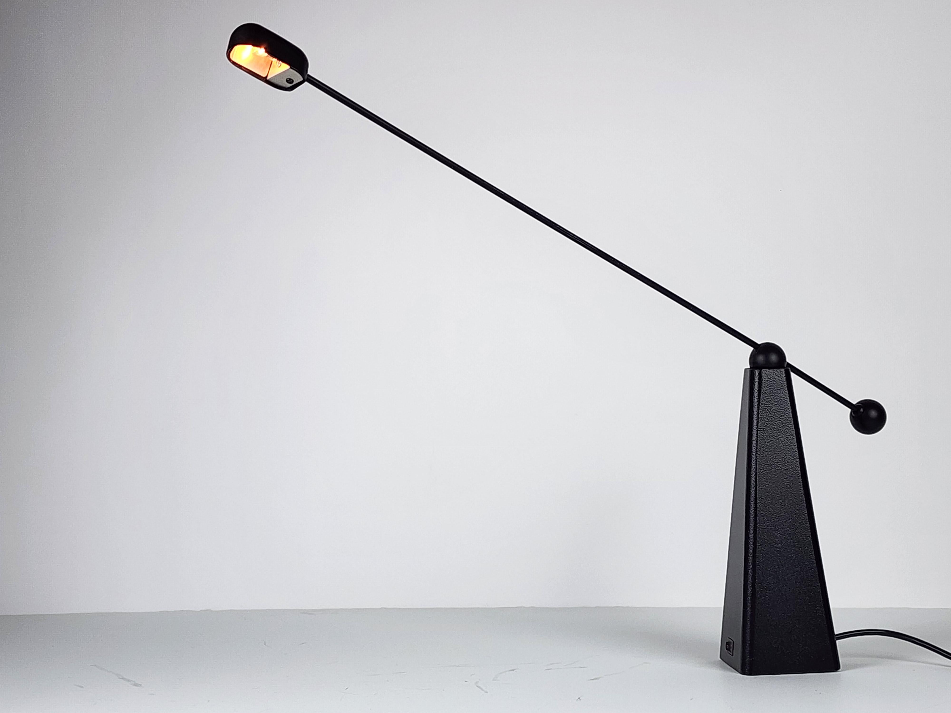 Italian 1980s Ron Rezek Halogen Table Lamp , Italy For Sale