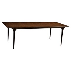 1980s Rosewood Dining Table With 2 Leaves Keno Bros.