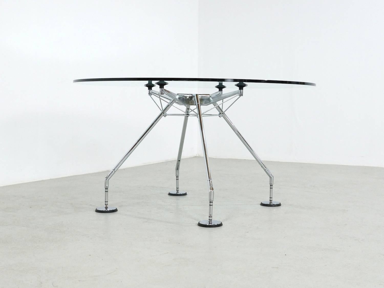20th Century 1980s Round Tecno Nomos Table by Sir Norman Foster
