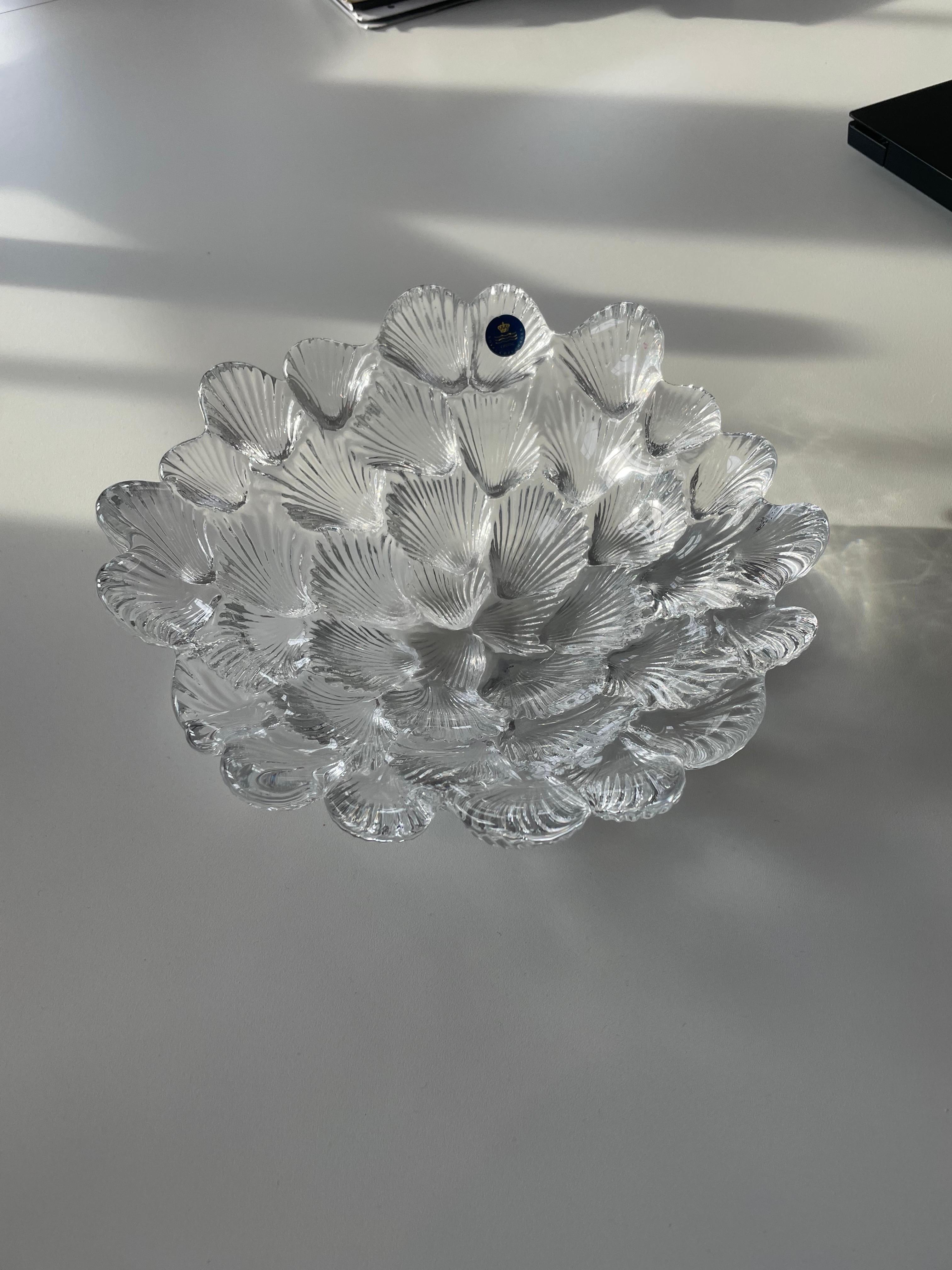 Moderne Bol en cristal Royal Copenhagen des années 1980 en vente