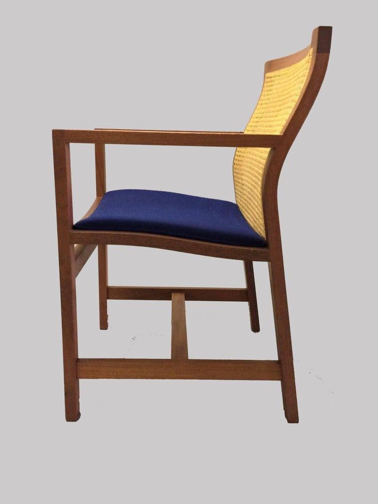 Late 20th Century 1980s Rud Thygesen and Johnny Sorensen King Series Mahogany Armchair For Sale