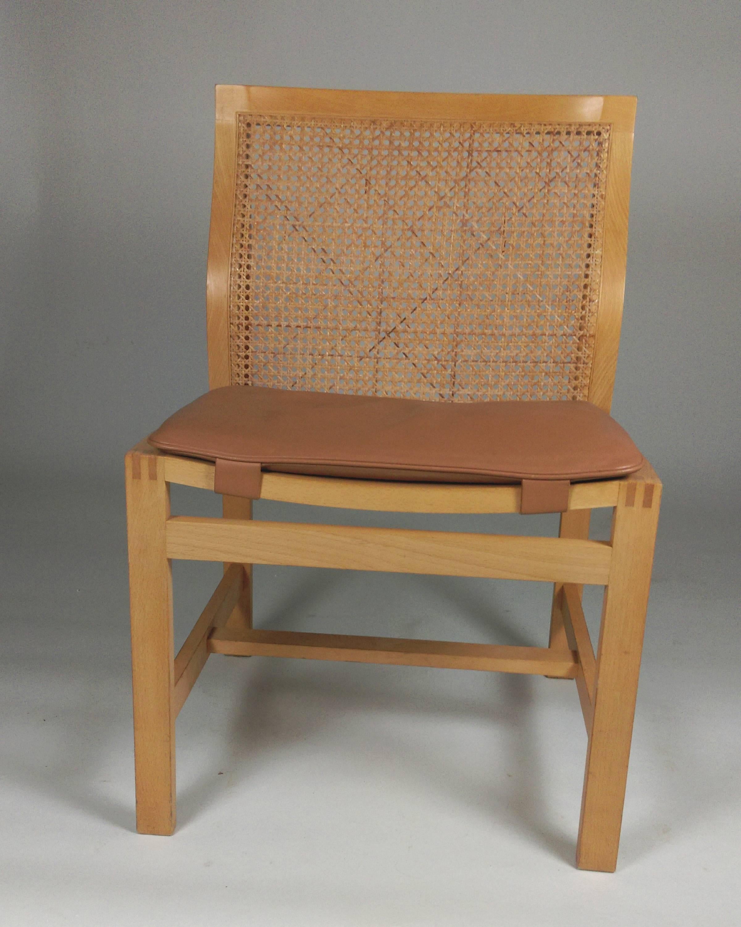 Mid-20th Century 1980s Rud Thygesen and Johnny Sorensen Set of Two King Series Birch Chairs