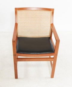 1980s Rud Thygesen and Johnny Sorensen Set of Two King Series Cherry Armchairs