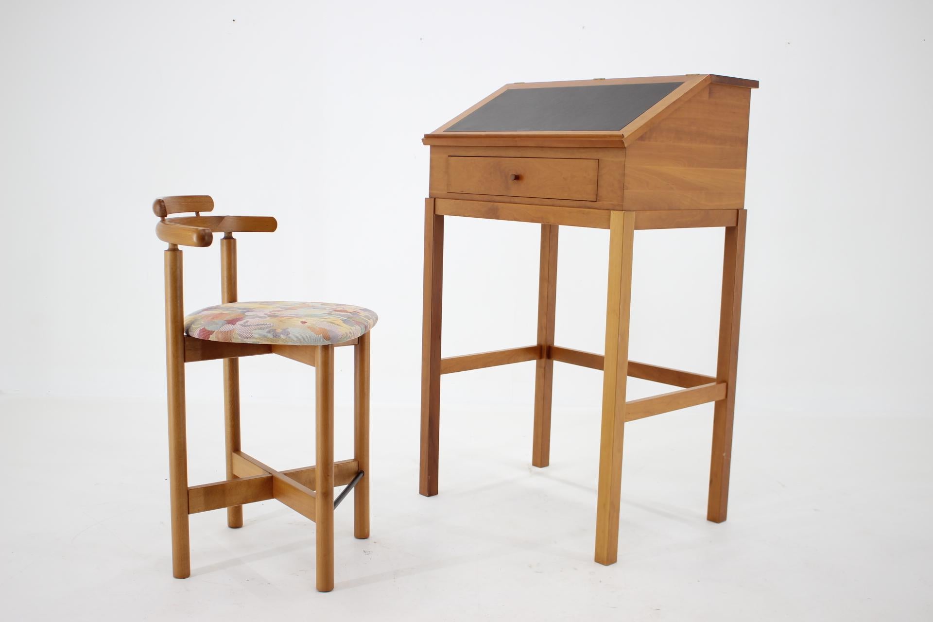 Mid-Century Modern 1980s Rud Thygesen and Johnny Sørensen Desk and Chair, Denmark For Sale