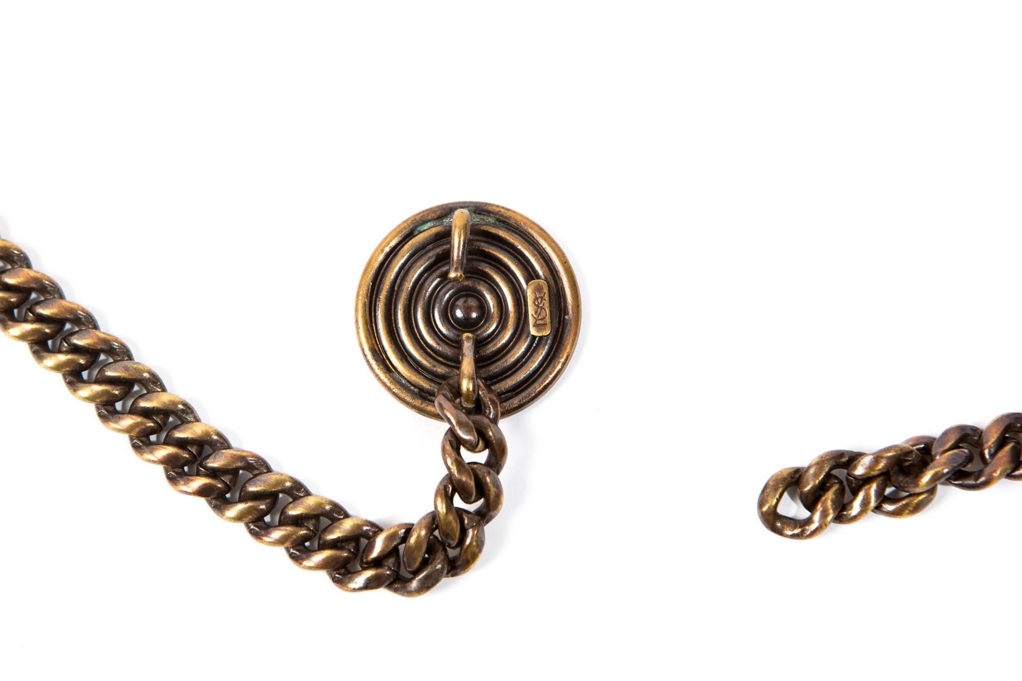 Women's 1980s Saint Laurent Copper Chain Belt