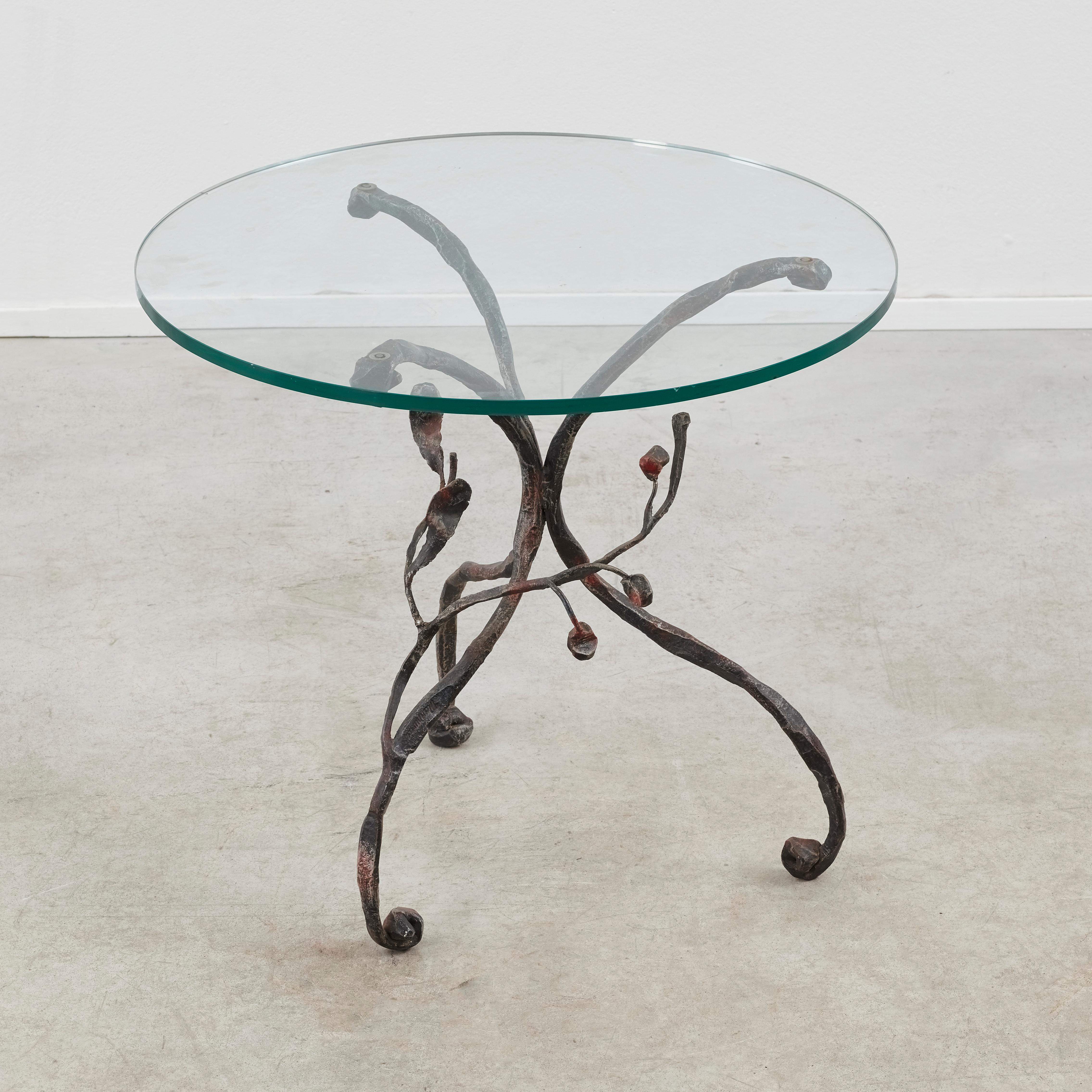 italien 1980 Salvino Marsura Table d'appoint en Viticcio Trévise, Italie en vente