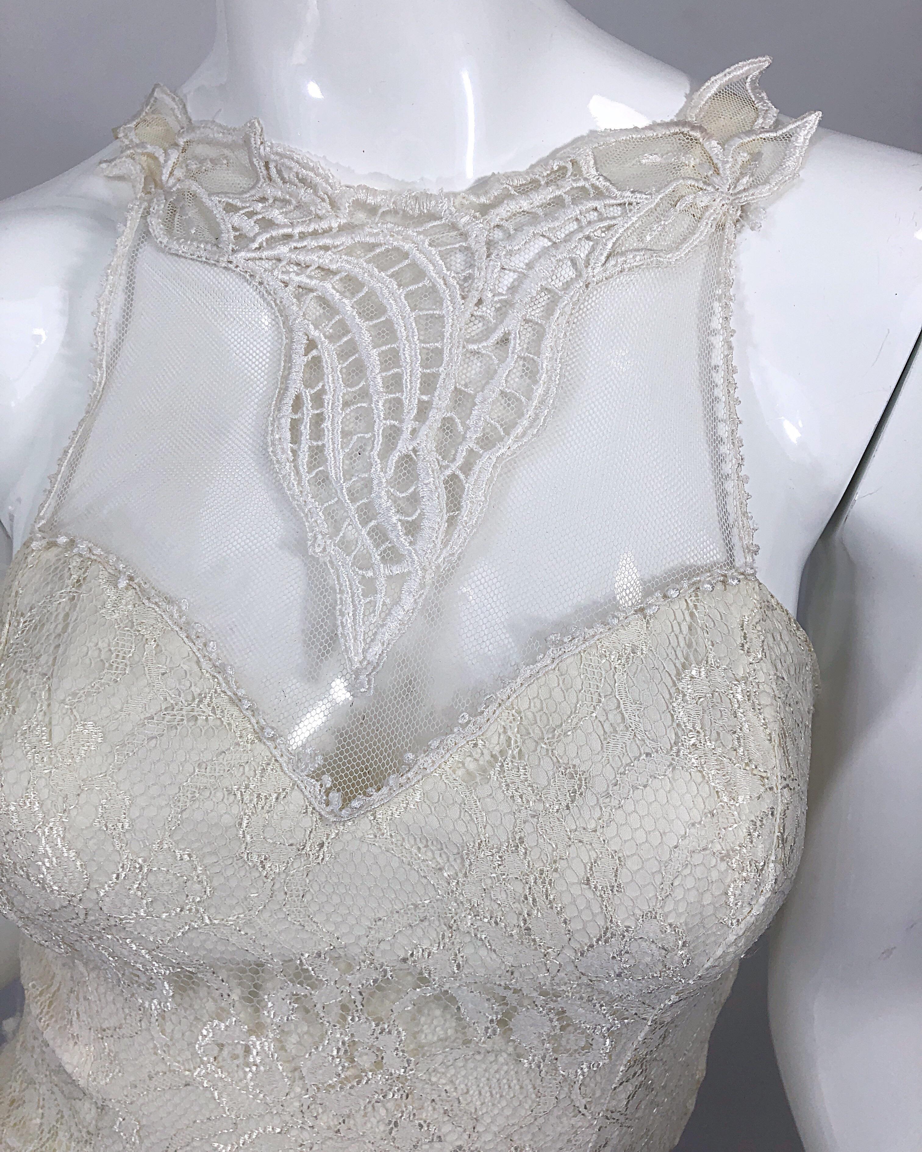 white 80s dress