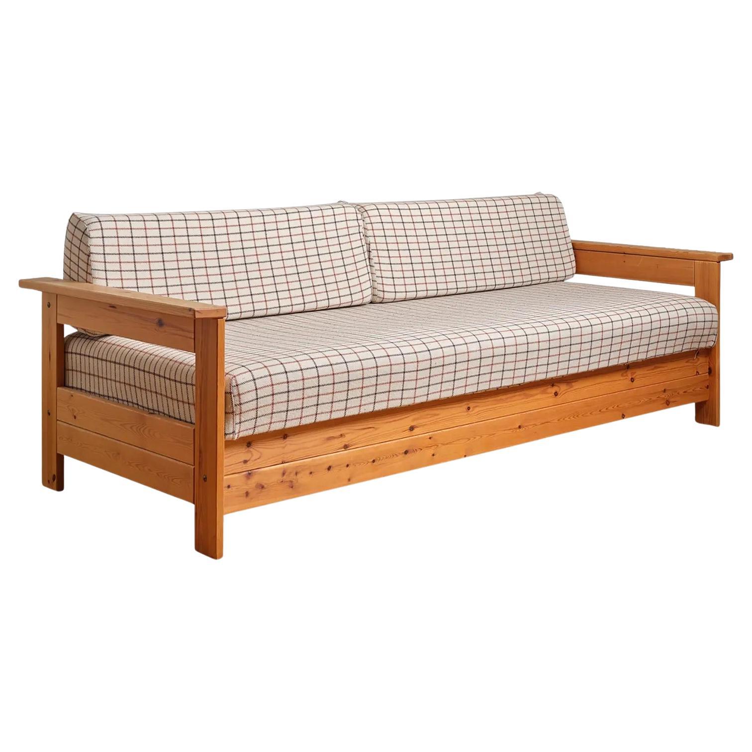 Divano-letto in pino The Modern Scandinavian degli anni '80