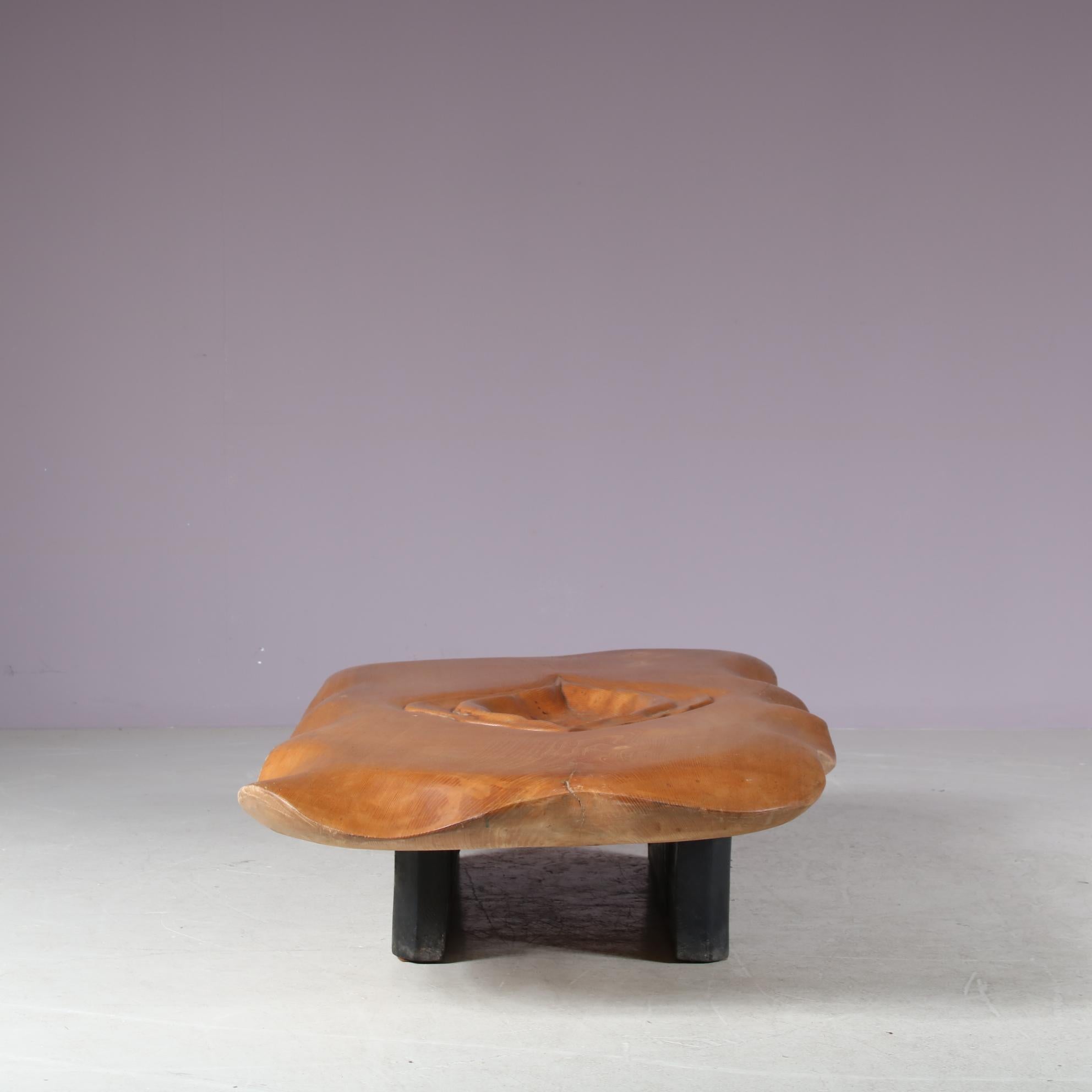 Table basse sculpturale de Gerard Ducouret, France, années 1980 en vente 4