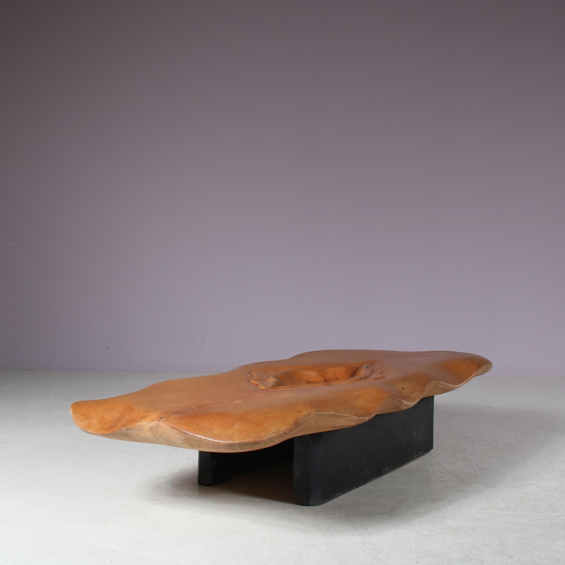 Table basse sculpturale de Gerard Ducouret, France, années 1980 en vente 7